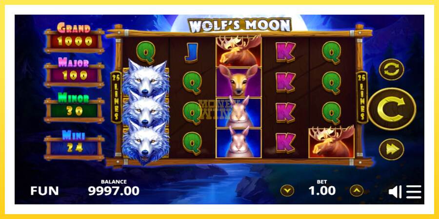 Slika 3 igralni avtomat Wolfs Moon