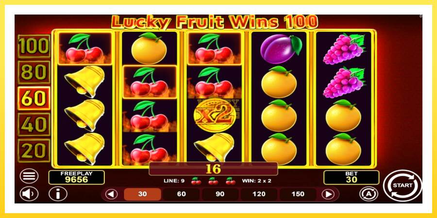 Slika 2 igralni avtomat Lucky Fruit Wins 100