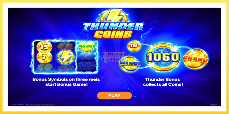 Slika 1 igralni avtomat Thunder Coins