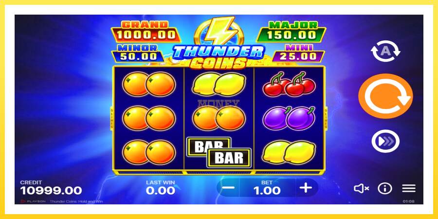 Slika 2 igralni avtomat Thunder Coins