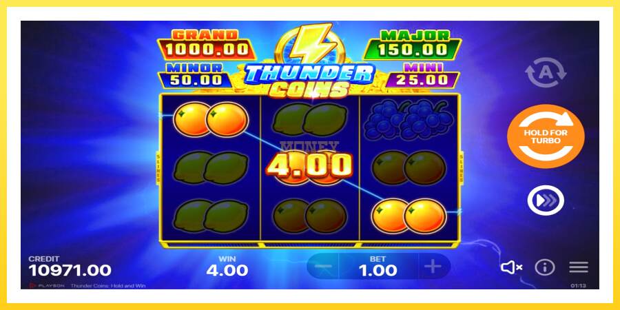 Slika 3 igralni avtomat Thunder Coins