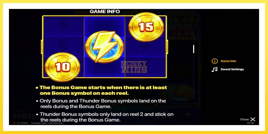 Slika 5 igralni avtomat Thunder Coins