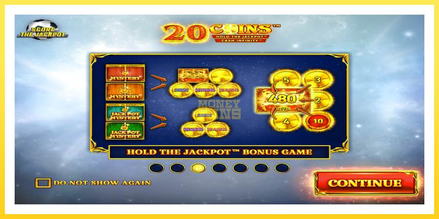 Slika 1 igralni avtomat 20 Coins Score The Jackpot