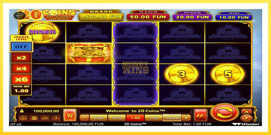 Slika 2 igralni avtomat 20 Coins Score The Jackpot