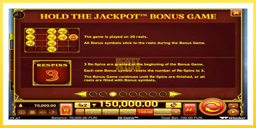 Slika 5 igralni avtomat 20 Coins Score The Jackpot