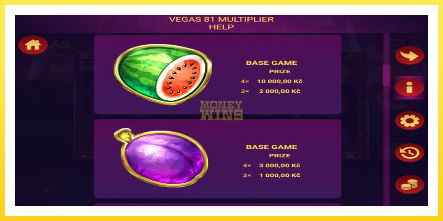 Slika 3 igralni avtomat Vegas 81 Multiplier