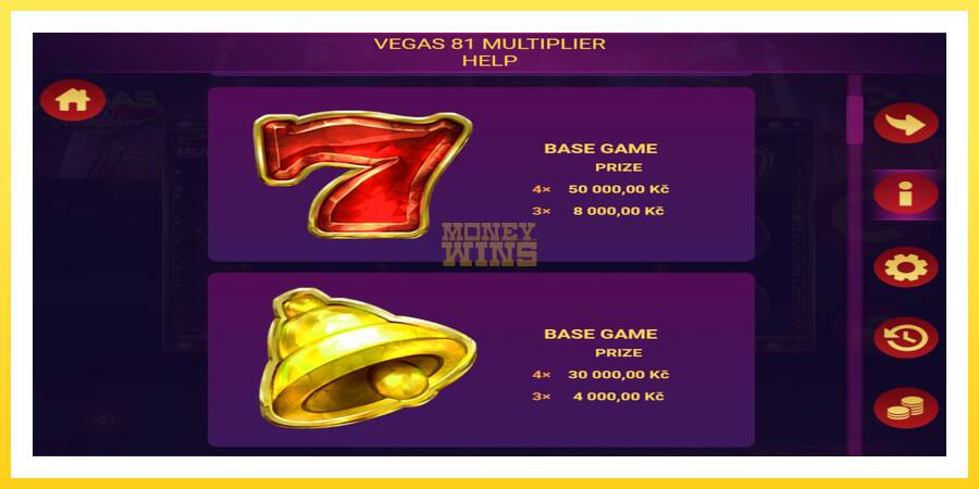 Slika 4 igralni avtomat Vegas 81 Multiplier