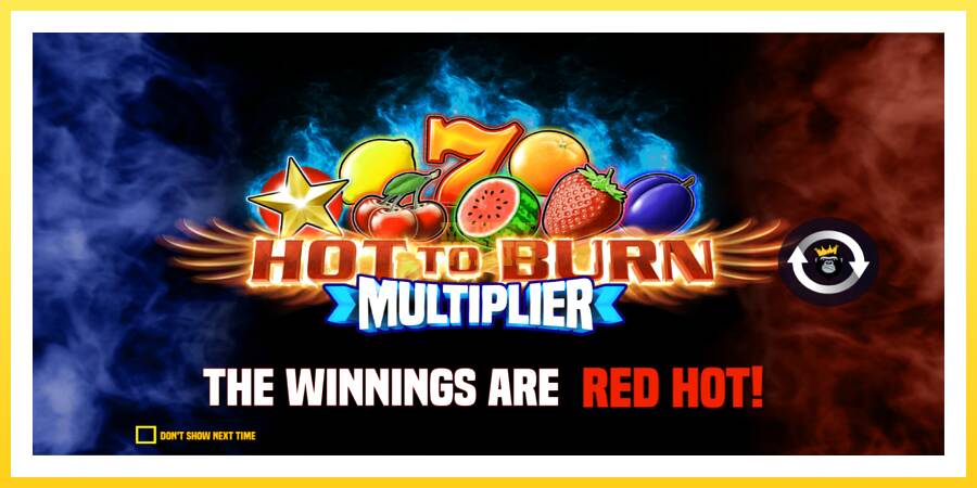 Slika 1 igralni avtomat Hot to Burn Multiplier