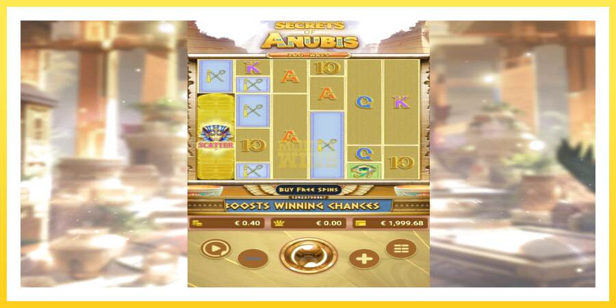 Slika 3 igralni avtomat Secrets of Anubis