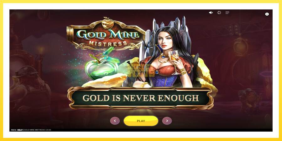 Slika 1 igralni avtomat Gold Mine Mistress