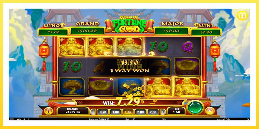 Slika 5 igralni avtomat Gold of Fortune God