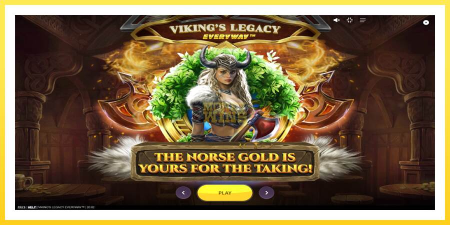 Slika 1 igralni avtomat Vikings Legacy Everyway