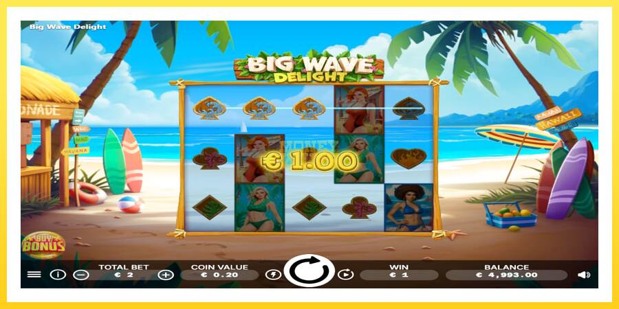 Slika 3 igralni avtomat Big Wave Delight