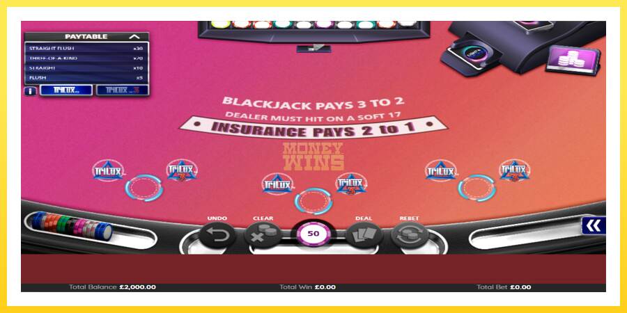 Slika 2 igralni avtomat Blackjack Trilux