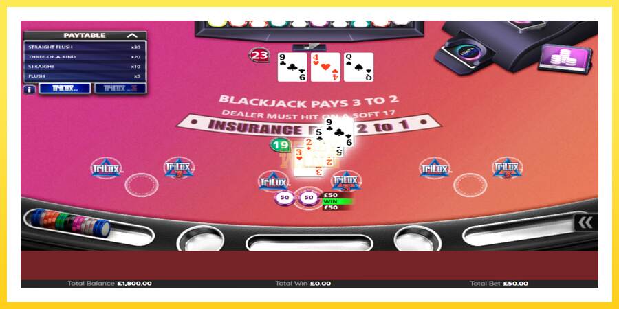 Slika 3 igralni avtomat Blackjack Trilux