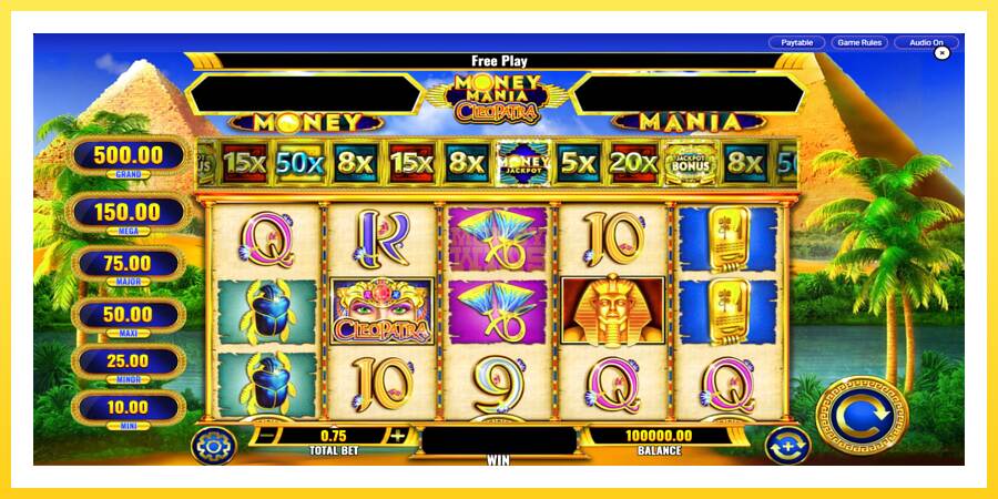 Slika 2 igralni avtomat Money Mania Cleopatra