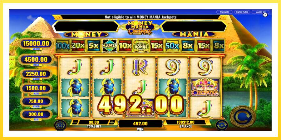 Slika 3 igralni avtomat Money Mania Cleopatra