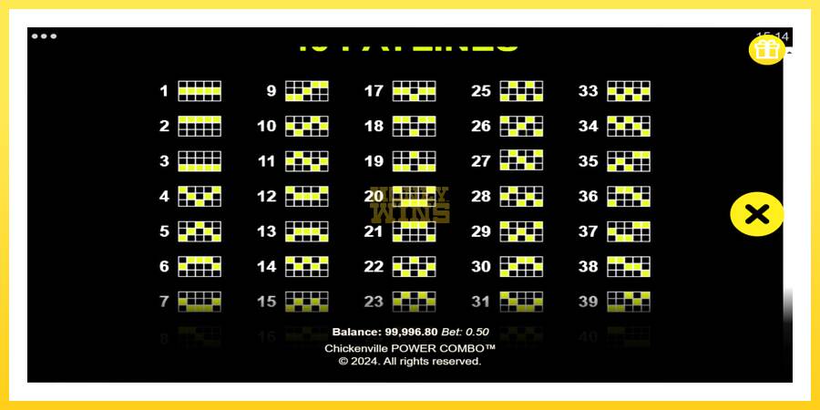 Slika 7 igralni avtomat Chickenville Power Combo