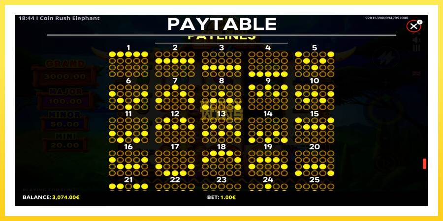 Slika 7 igralni avtomat Coin Rush: Elephant Strike