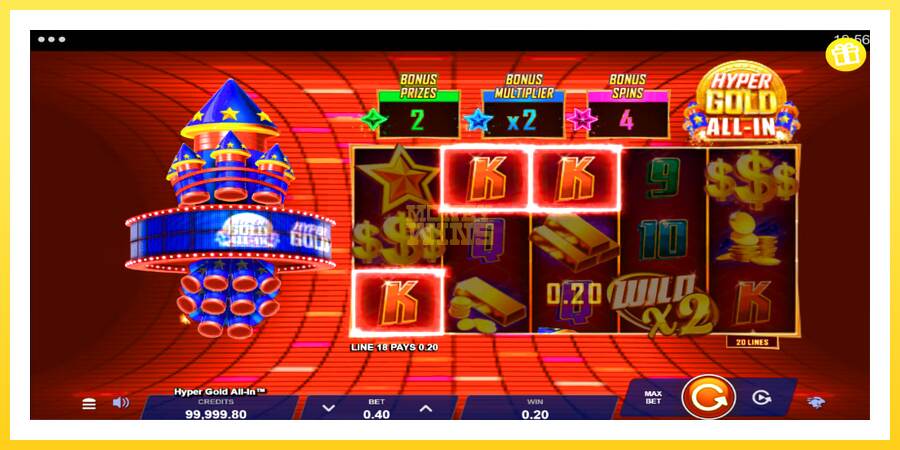 Slika 2 igralni avtomat Hyper Gold All-In