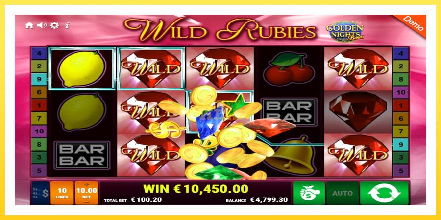 Slika 3 igralni avtomat Wild Rubies Golden Nights