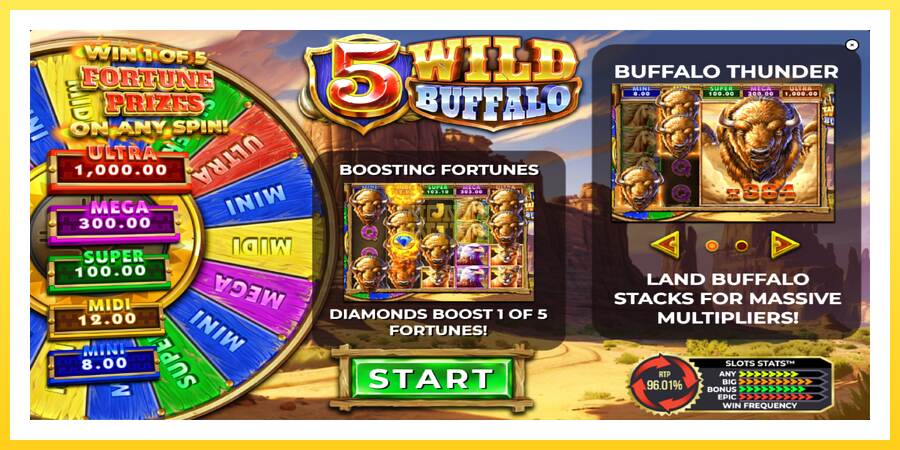 Slika 1 igralni avtomat 5 Wild Buffalo