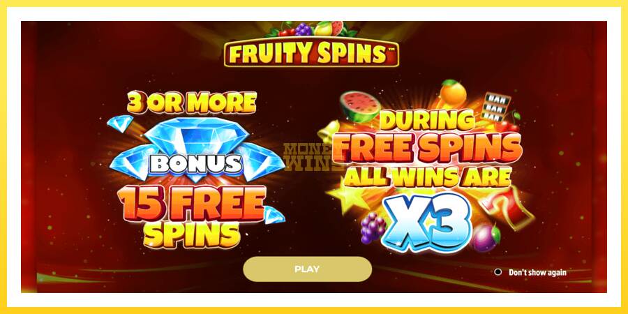 Slika 1 igralni avtomat Fruity Spins