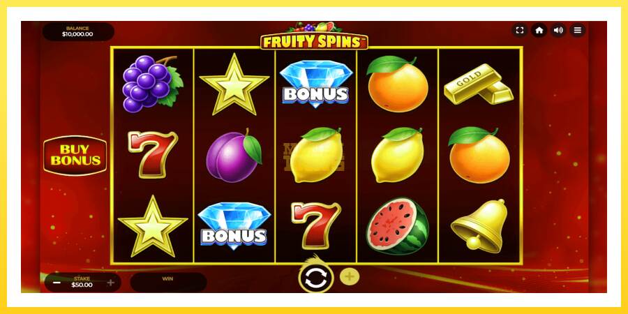 Slika 2 igralni avtomat Fruity Spins