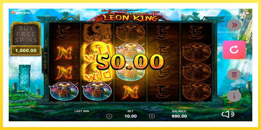 Slika 2 igralni avtomat The Treasure of Leon King