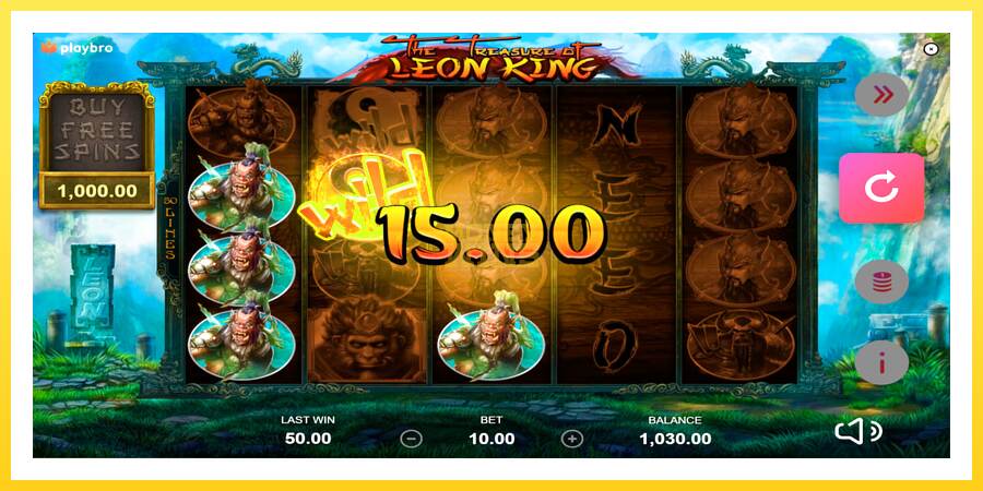 Slika 3 igralni avtomat The Treasure of Leon King