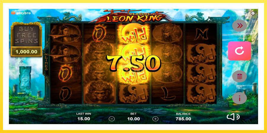 Slika 4 igralni avtomat The Treasure of Leon King