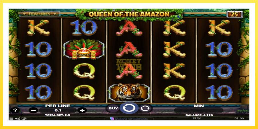 Slika 2 igralni avtomat Queen of the Amazon