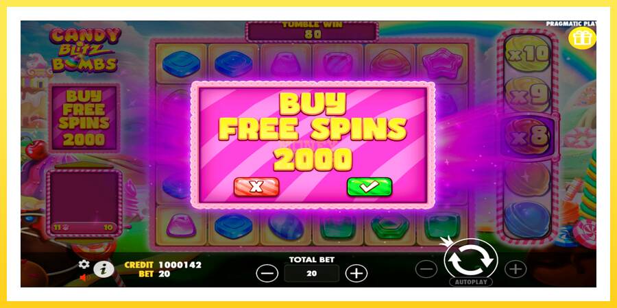 Slika 4 igralni avtomat Candy Blitz Bombs