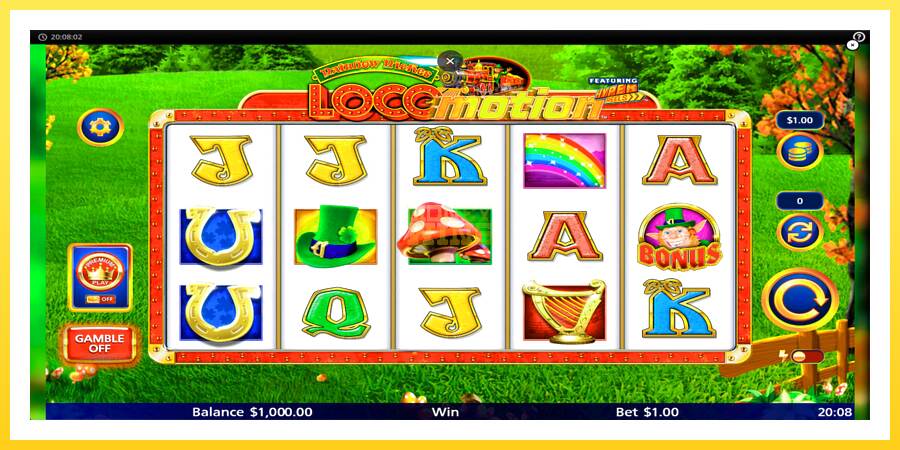 Slika 1 igralni avtomat Rainbow Riches Locomotion