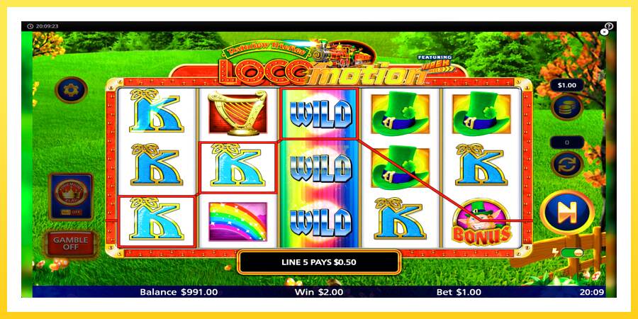 Slika 3 igralni avtomat Rainbow Riches Locomotion