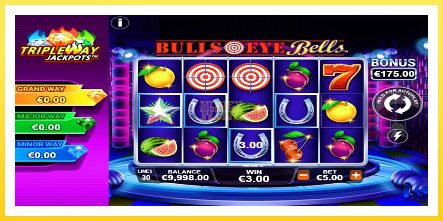 Slika 2 igralni avtomat Bulls Eye Bells