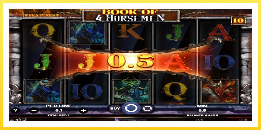 Slika 3 igralni avtomat Book of 4 Horsemen