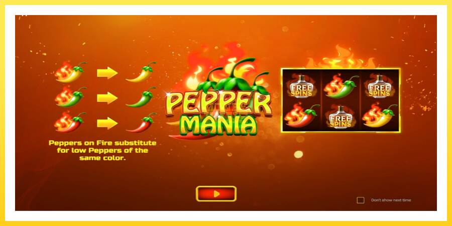 Slika 1 igralni avtomat Pepper Mania