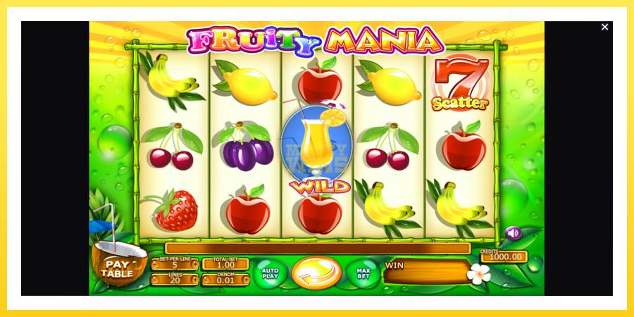 Slika 1 igralni avtomat Fruity Mania