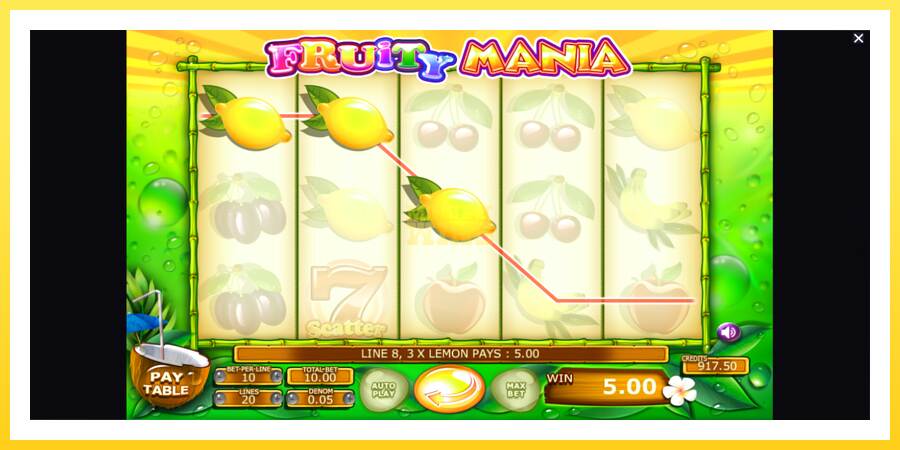 Slika 3 igralni avtomat Fruity Mania