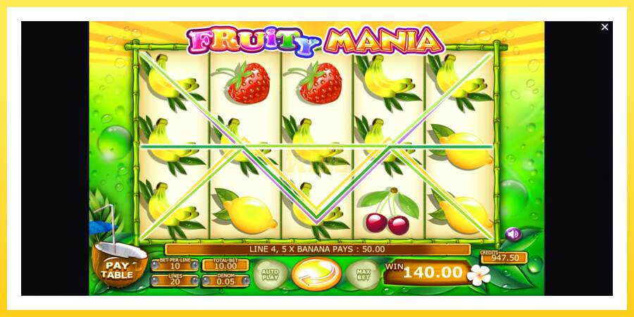 Slika 5 igralni avtomat Fruity Mania