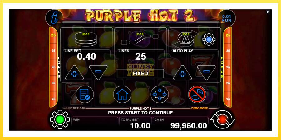 Slika 7 igralni avtomat Purple Hot 2