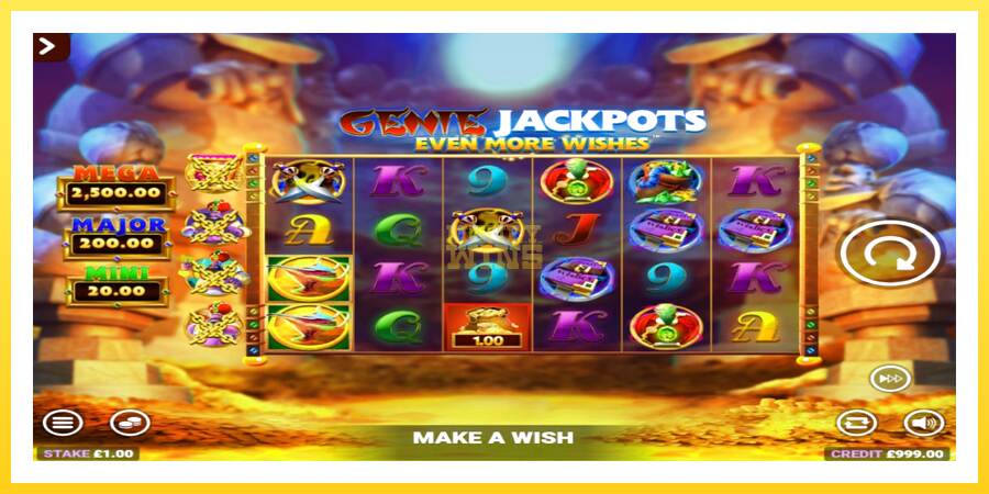 Slika 2 igralni avtomat Genie Jackpots Even More Wishes