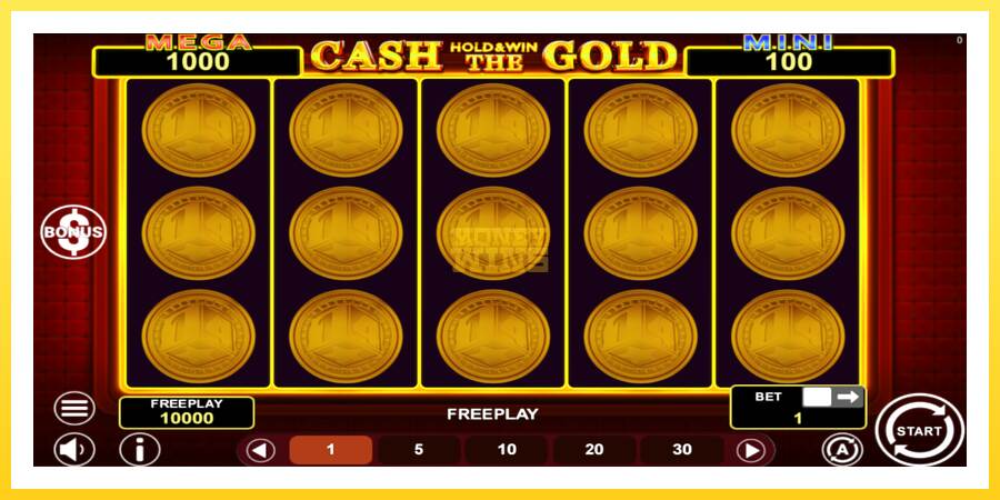 Slika 2 igralni avtomat Cash The Gold Hold & Win