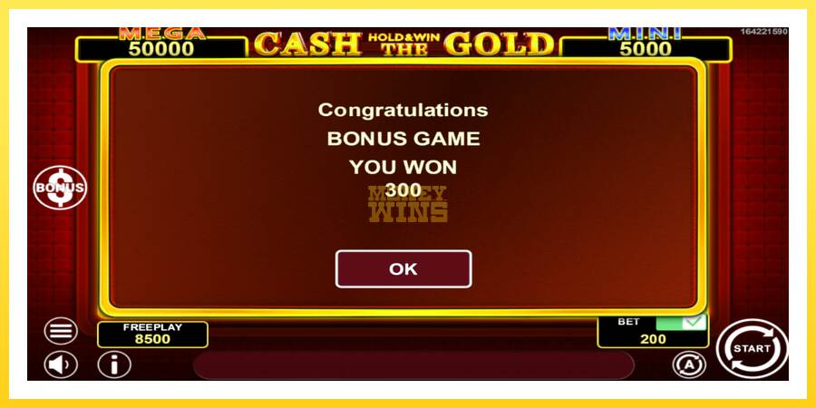 Slika 4 igralni avtomat Cash The Gold Hold & Win