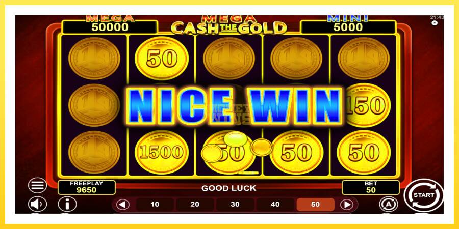 Slika 3 igralni avtomat Mega Cash The Gold