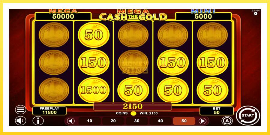 Slika 4 igralni avtomat Mega Cash The Gold