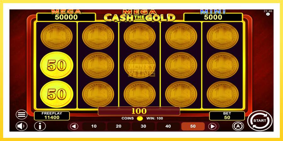 Slika 5 igralni avtomat Mega Cash The Gold