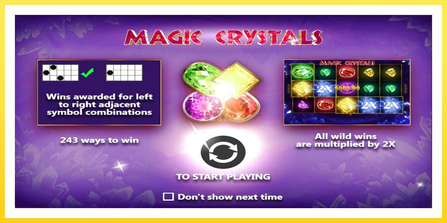 Slika 1 igralni avtomat Magic Crystals