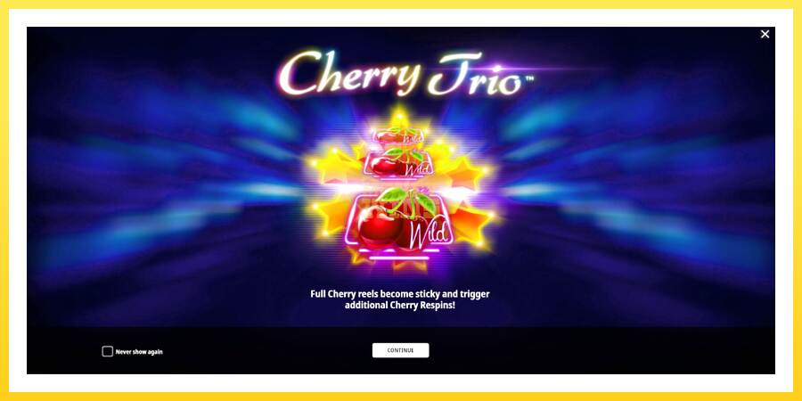 Slika 1 igralni avtomat Cherry Trio